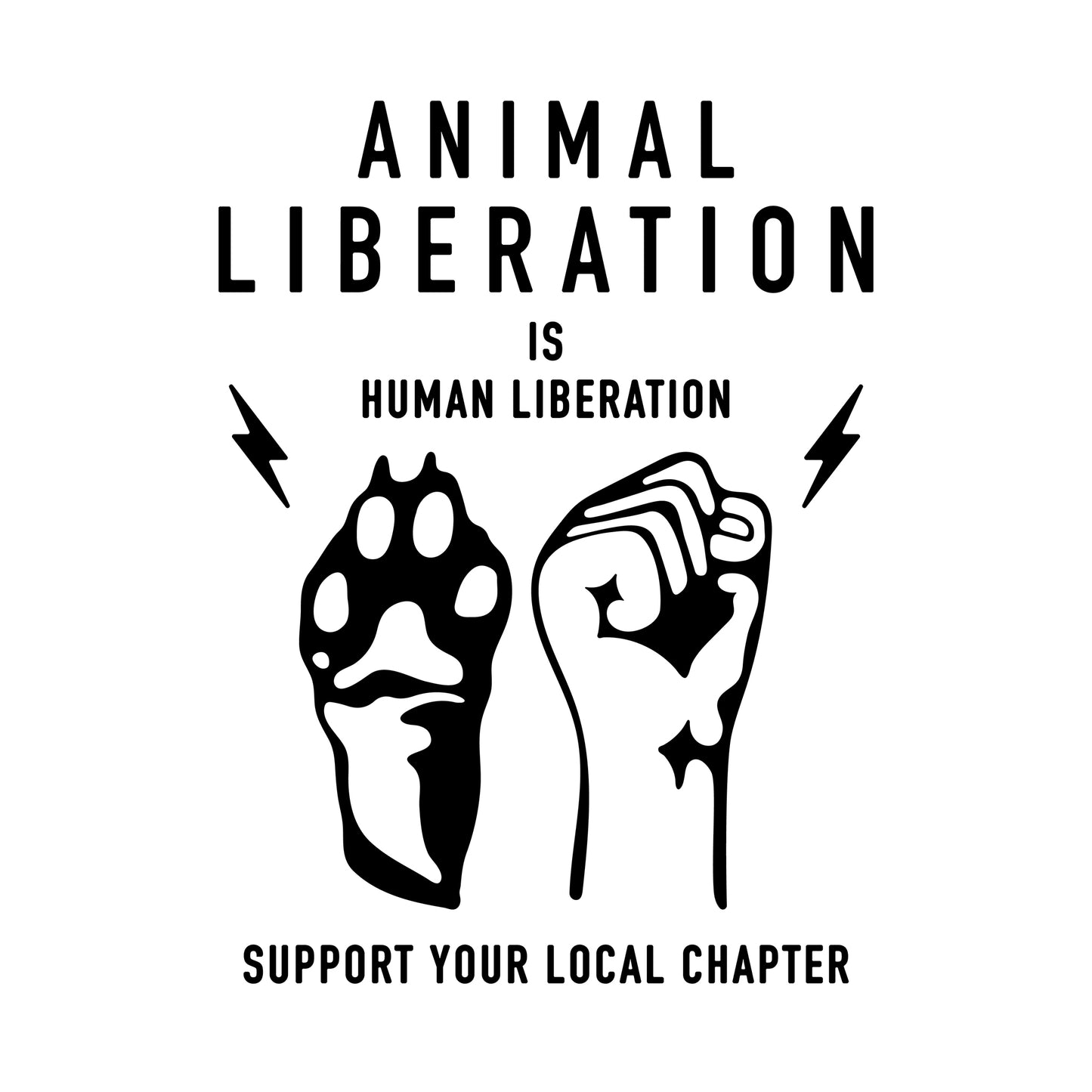"Animal Liberation is Human Liberation" Mens Hoodie