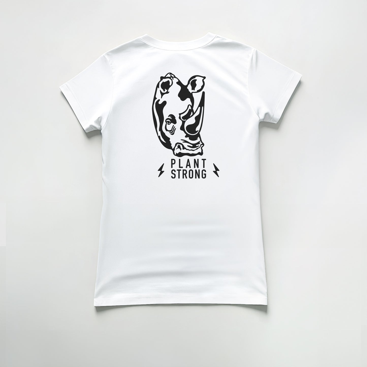 Plant Strong-Rhino-Womens Tee NEW