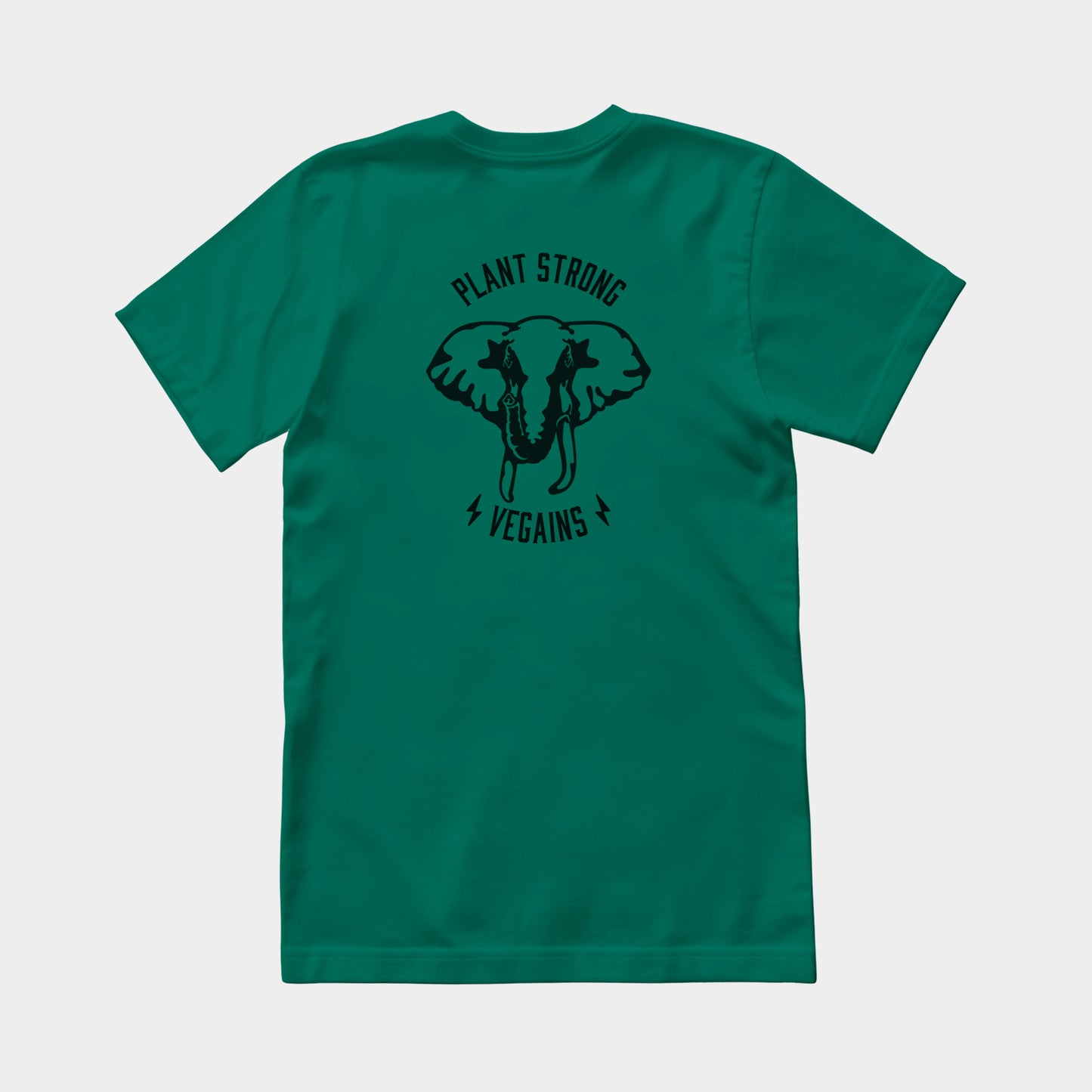 Plant Strong Vegains-Elephant-Unisex Tee