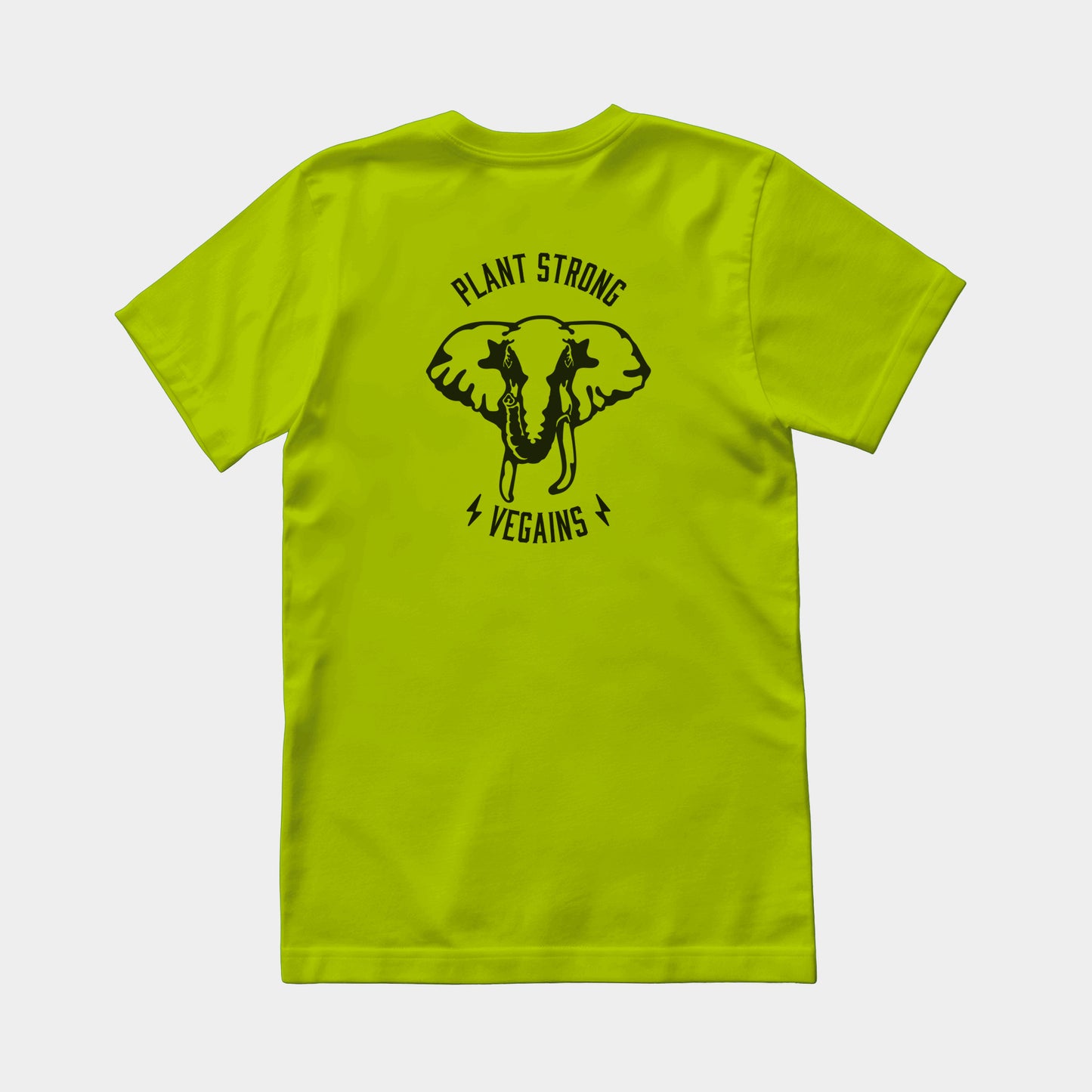 Plant Strong Vegains-Elephant-Unisex Tee