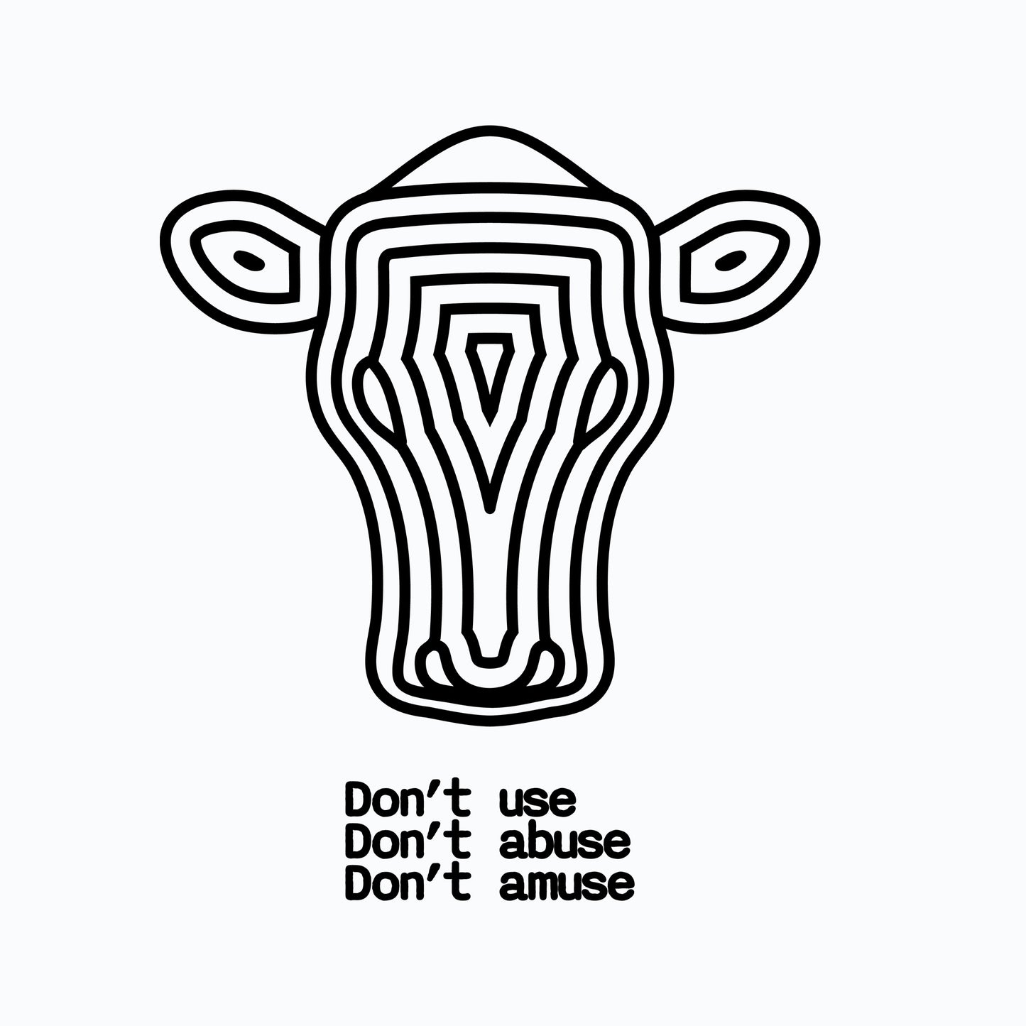 don't use/abuse/amuse-womens Tee