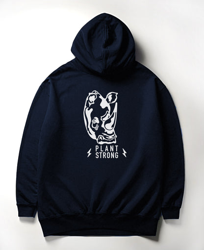 "PLANT STRONG RHINO" Mens Hoodie