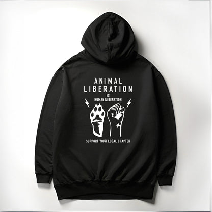 "Animal Liberation is Human Liberation" Mens Hoodie
